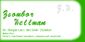 zsombor wellman business card